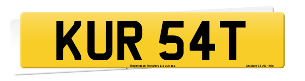 Registration number KUR 54T